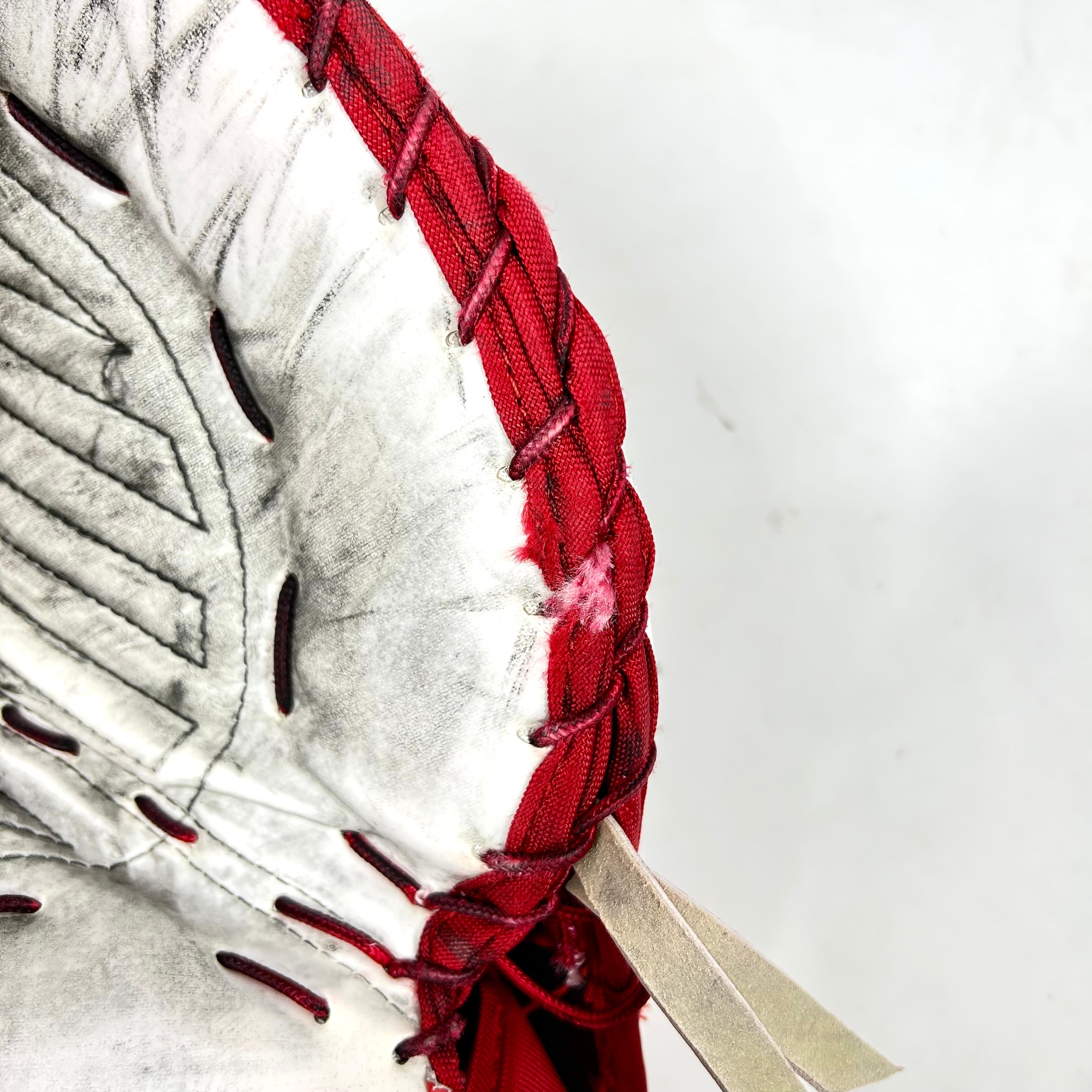 Bauer Supreme Mach - Gant de gardien senior Pro Stock d'occasion (blanc/rouge)